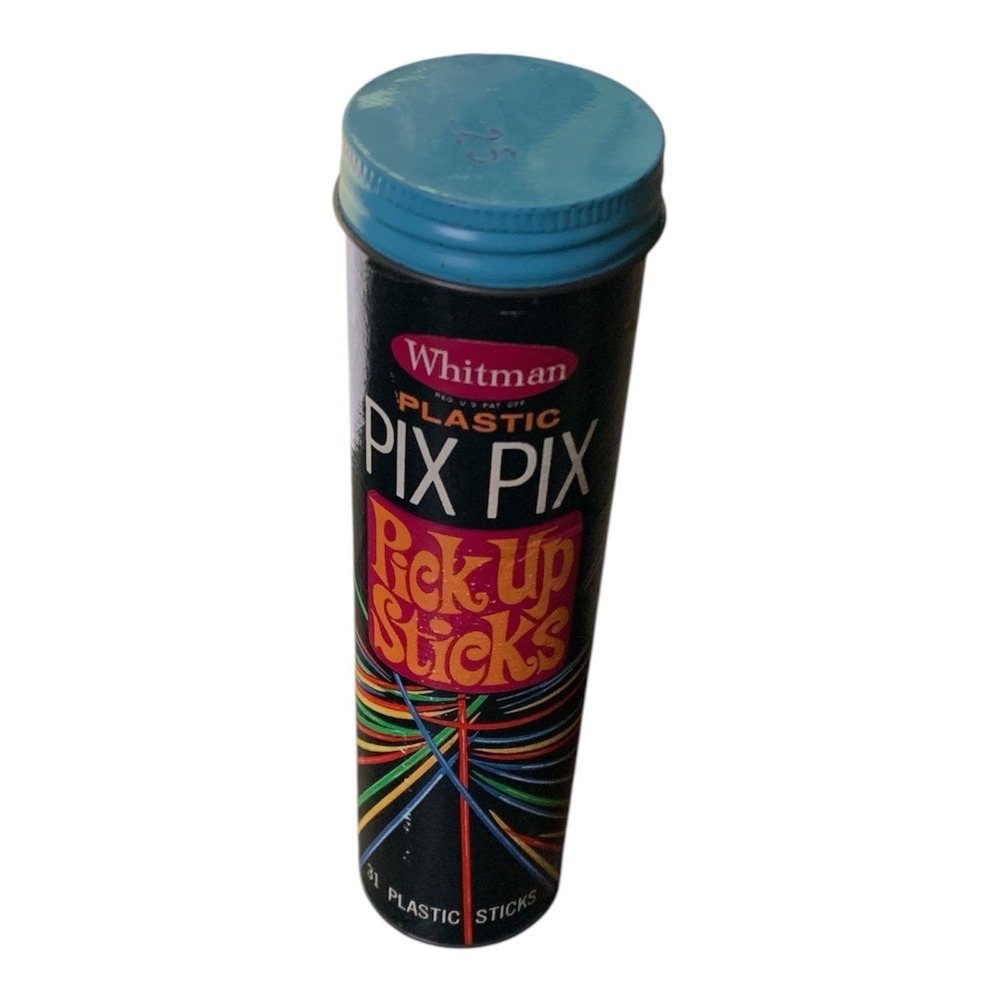 Vintage Whitman Plastic Pick Up Sticks Game Pix Pix Classic - 1968